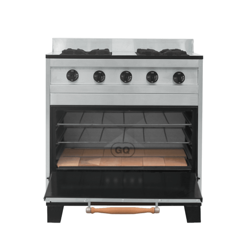 Cocina Industrial Enrique Garcia | 80cm | 4 H | Acero Brillante